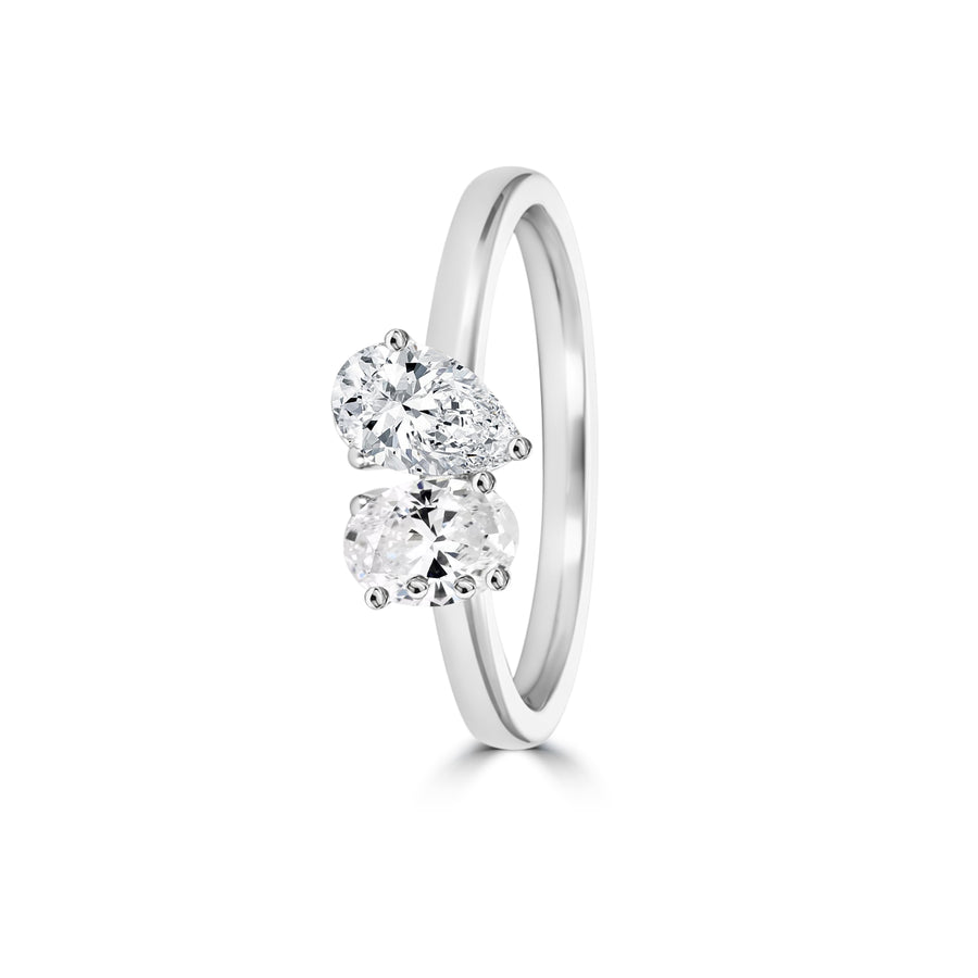 Toi et Moi Ring &middot; Oval &amp; Pear