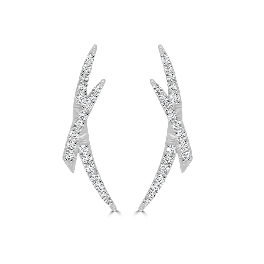 Crossover Diamond Studs