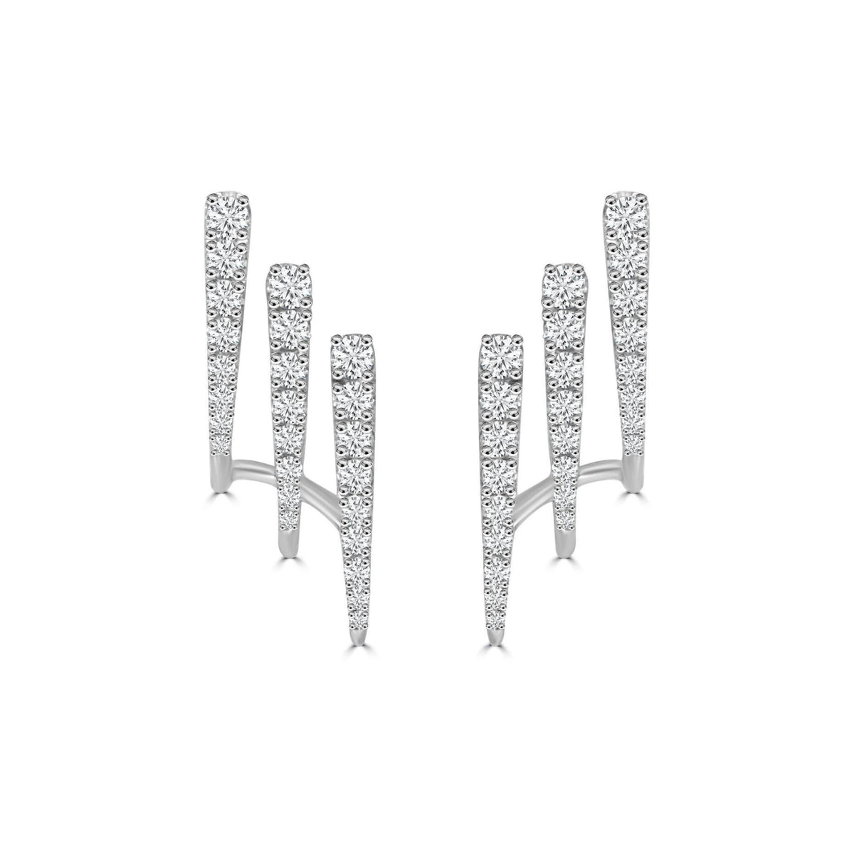 Trio Bar Diamond Studs