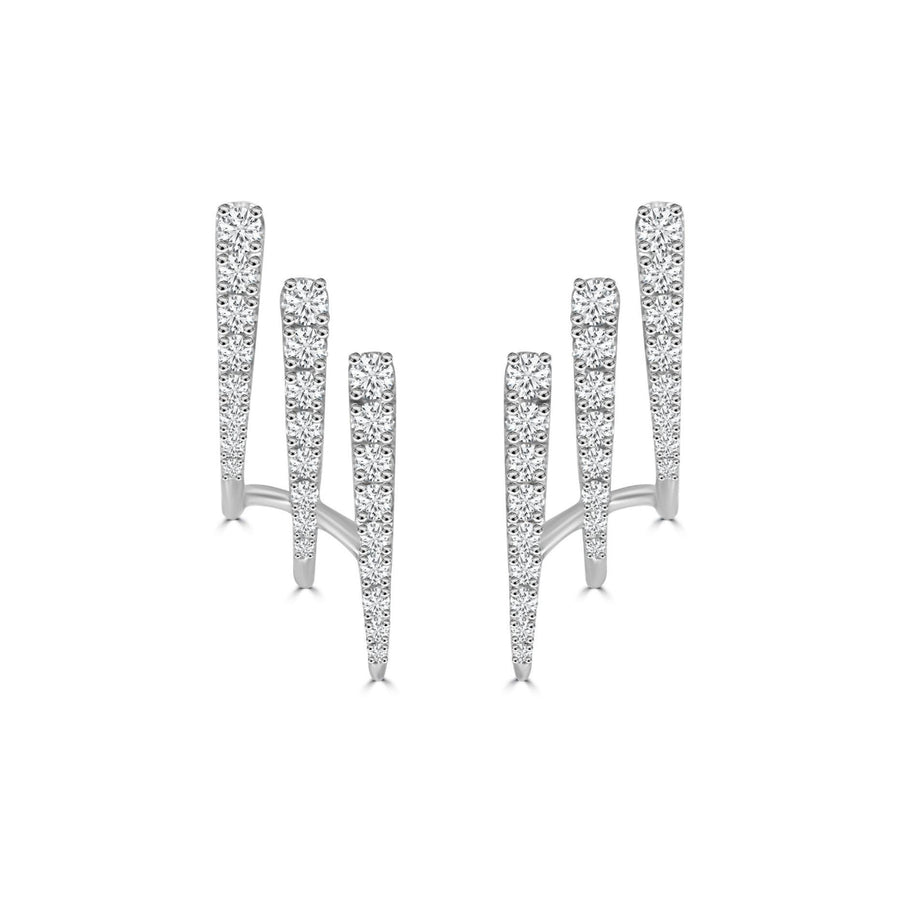 Trio Bar Diamond Studs
