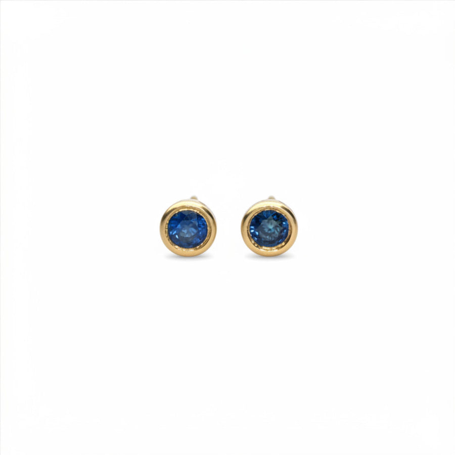 Sapphire Bezel Studs